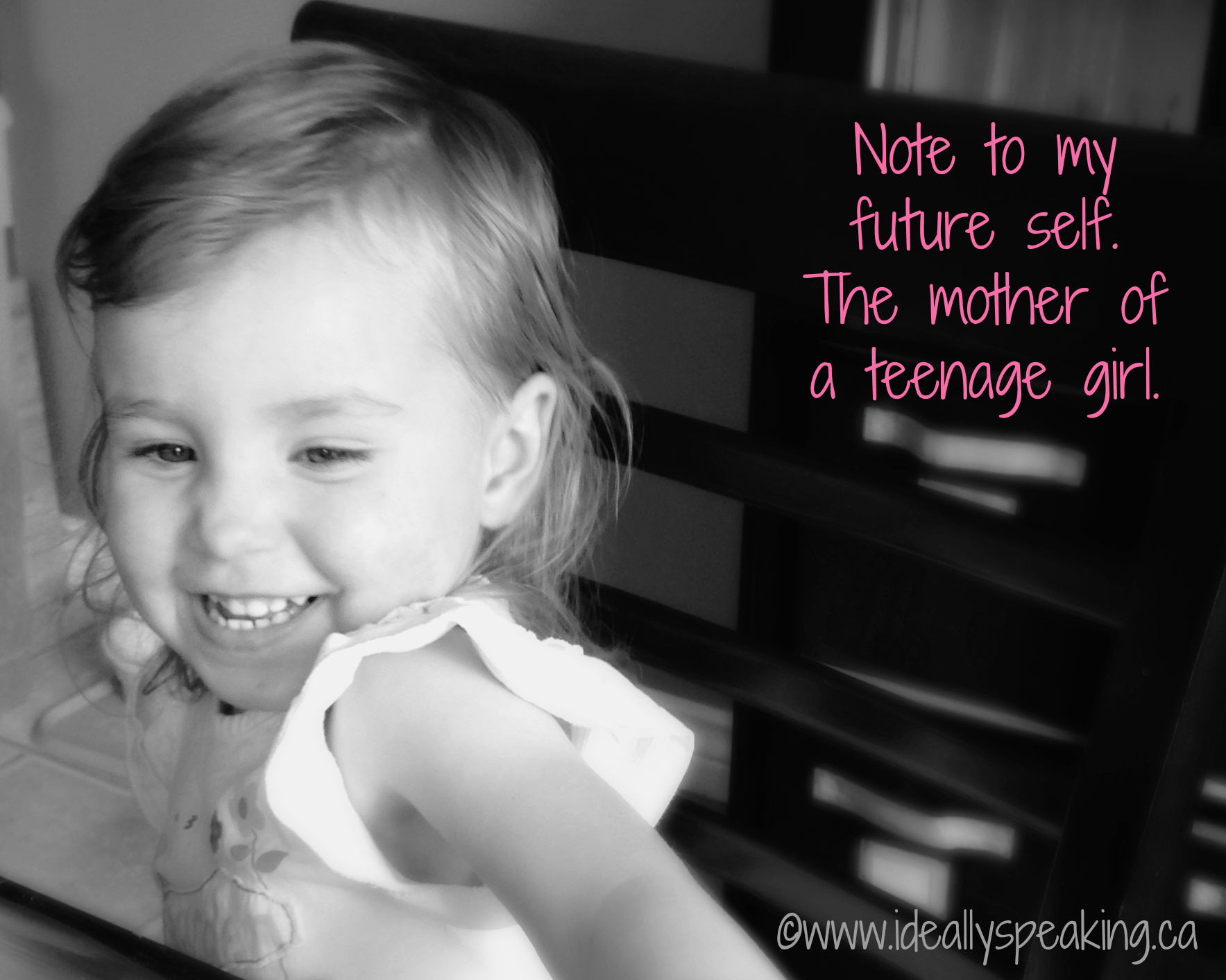 Note To My Future Self. The Mother of a Teenage Girl. SavvyMom