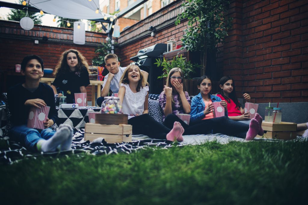 Movie Night In Backyard Summer Olympic Party - SavvyMom