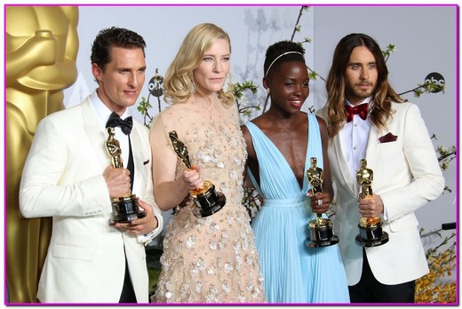 51345076 Celebrities in the press room at the 86th Annual Academy Awards at the Hollywood &amp; Highland Center in Hollywood, California on March 2, 2014. Celebrities in the press room at the 86th Annual Academy Awards at the Hollywood &amp; Highland Center in Hollywood, California on March 2, 2014.

Pictured: Matthew McConaughey, Cate Blanchett, Lupita Nyong'o, Jared Leto FameFlynet, Inc - Beverly Hills, CA, USA - +1 (818) 307-4813