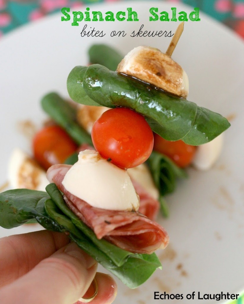 SpinachSaladBitesonSkewers SpinachSaladBitesonSkewers