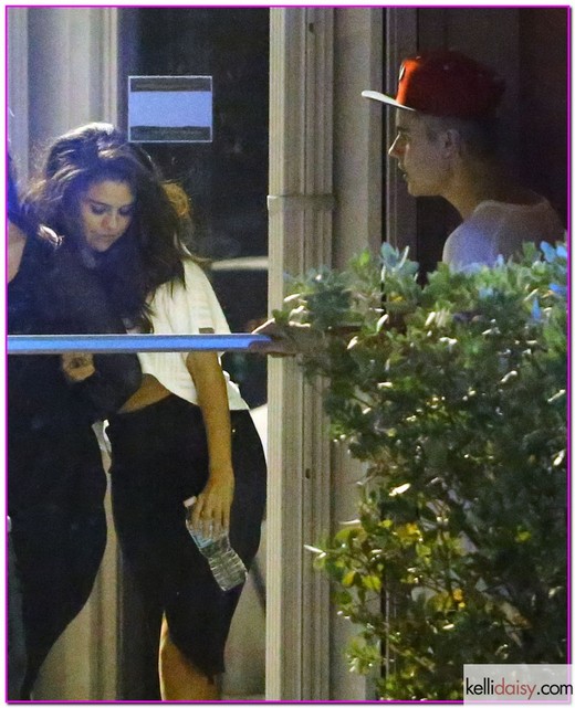 51378100 Pop star Justin Bieber and his on again/off again girlfriend Selena Gomez head to Hit Factory on April 8, 2014 in Miami, Florida. Justin was recording with his protege Madison Beer, a 15-year-old YouTube discovery, when Selena stopped by for a visit. FameFlynet, Inc - Beverly Hills, CA, USA - +1 (818) 307-4813