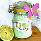 Mint lime foot soak