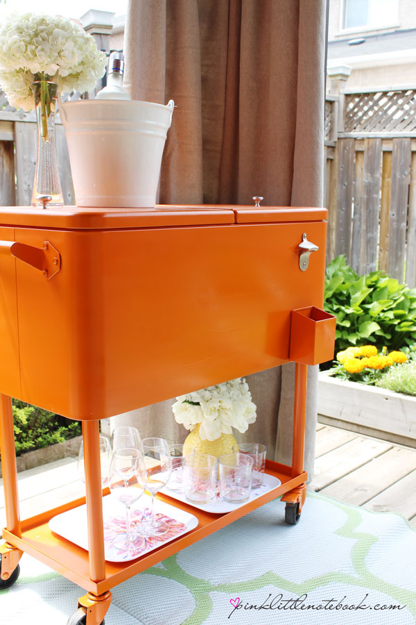 orange-coolerdrink-cart