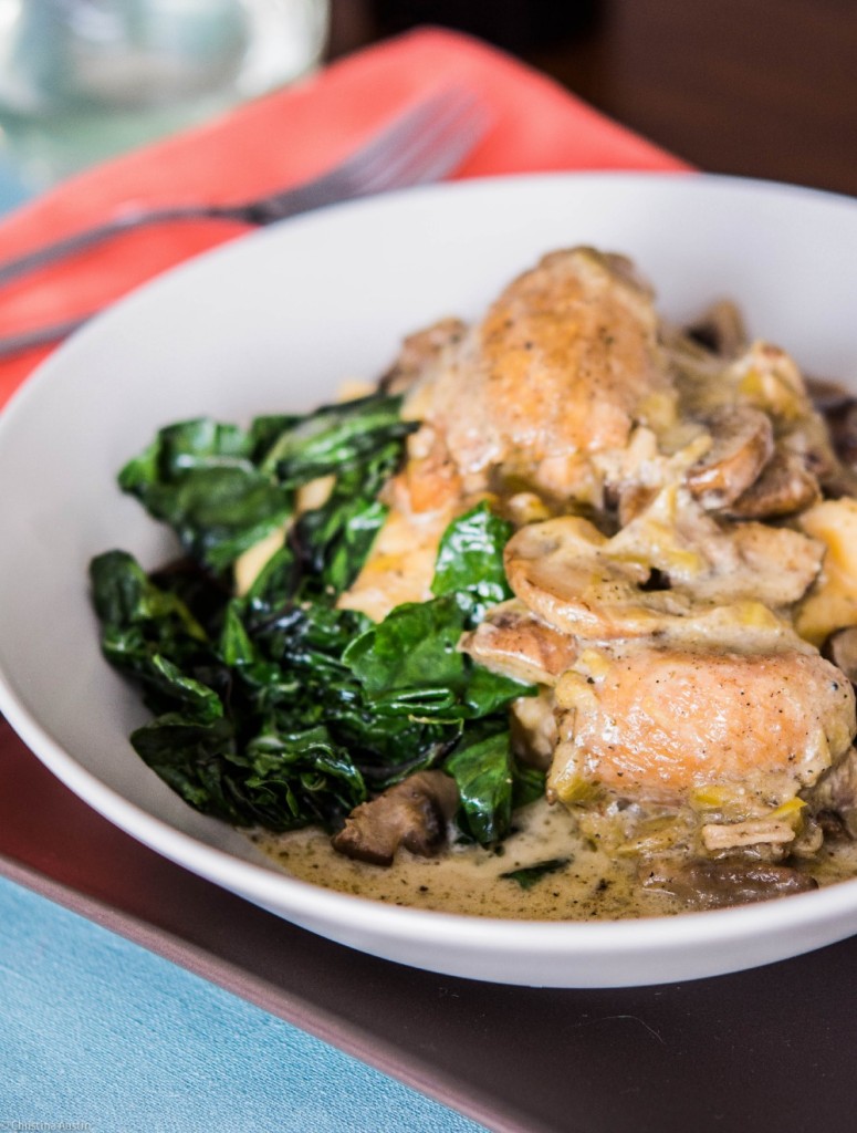 Braised Chicken Thighs in a Mushroom Cream Sauce SavvyMom