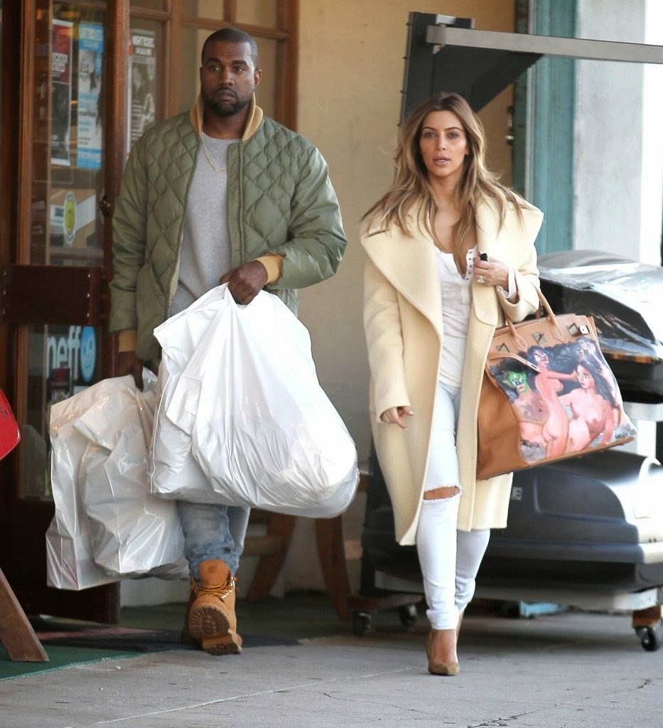 kim-kardashian-los-angeles-celine-coat-saint-laurent-pumps-hermes-george-condo-birkin-3