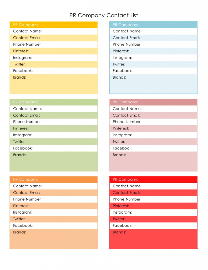 PR-Company-Contact-Template PR-Company-Contact-Template