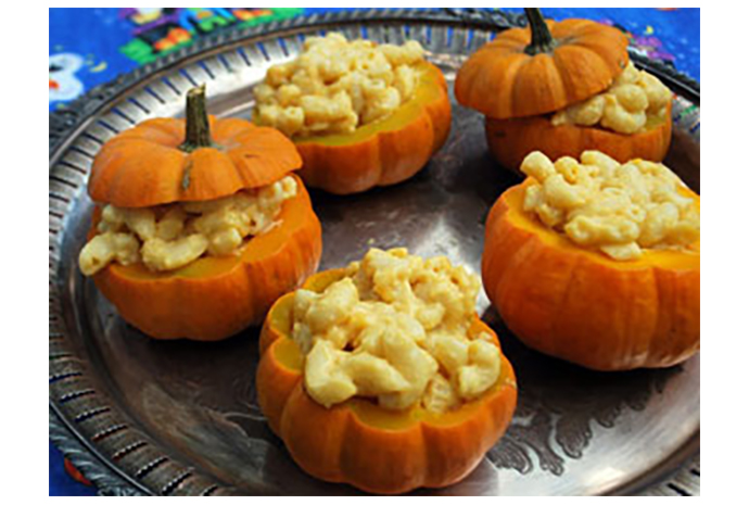 Serving this comfort food fave in pumpkins makes it ghoulishly great.