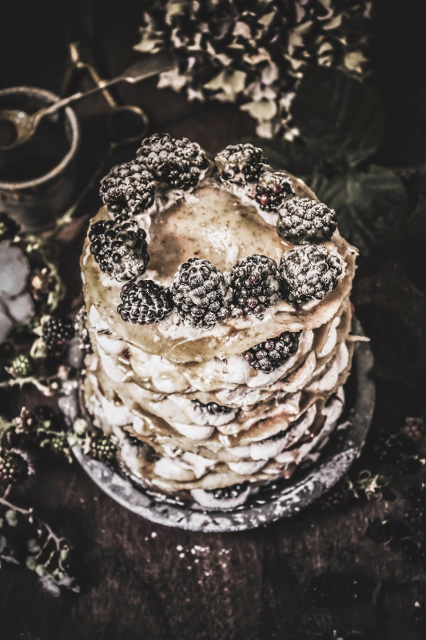 blackberry-apple-crepe-cake-with-lavender-caramel