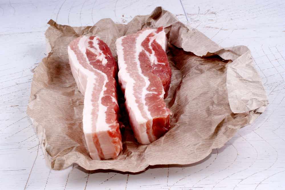 Tips for braising meat, raw bacon or pancetta