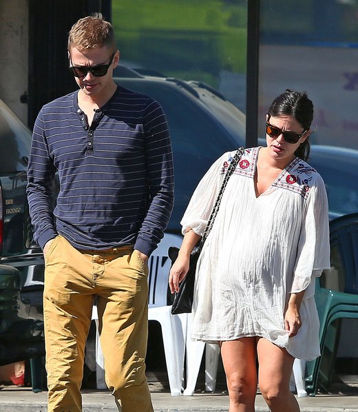 51551485 Very pregnant actress Rachel Bilson and her boyfriend Hayden Christensen enjoy some breakfast together at Nat's Early Bite Coffee Shop in Los Angeles, California on October 7, 2014. An insider close to Rachel and Hayden recently revealed the happy couple are expecting a baby girl saying, "She's so excited to be having a baby girl. She's wanted it for a long time and is going to be an amazing mom. Everyone is ecstatic for her." FameFlynet, Inc - Beverly Hills, CA, USA - +1 (818) 307-4813