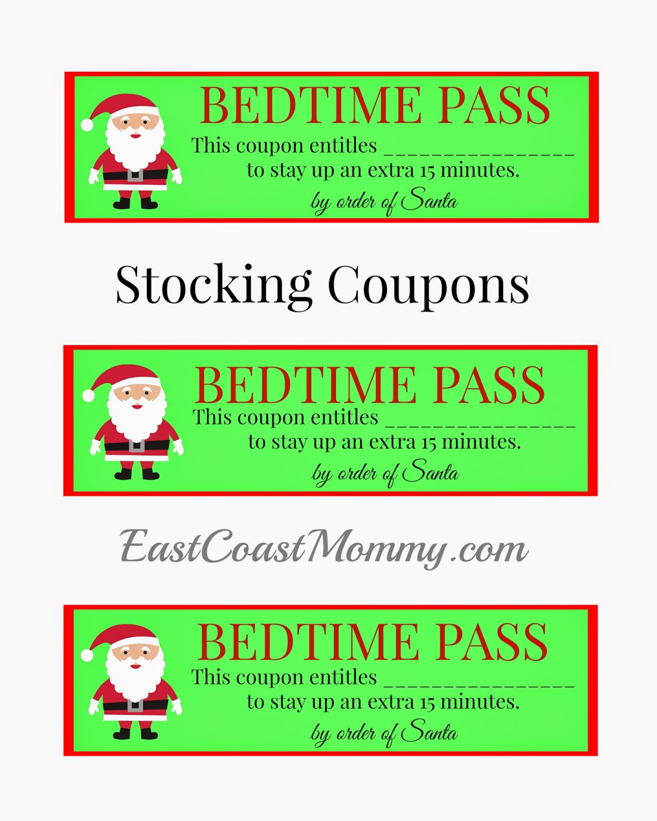 Stocking Stuffer Coupons {free printable} - SavvyMom