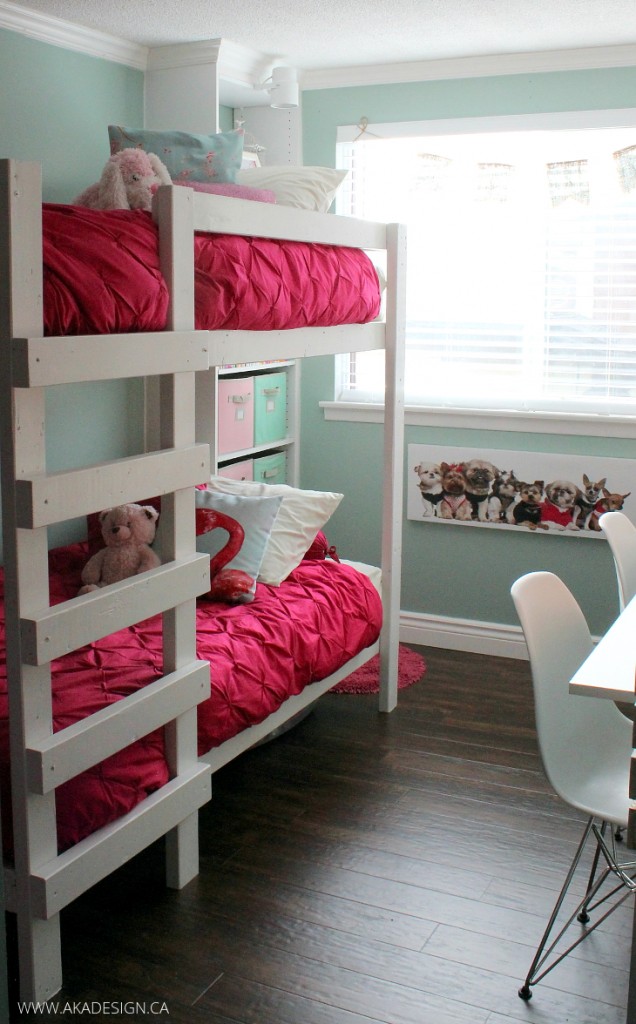 GIRLS-ROOM-MAKEOVER-BUNK-BEDS