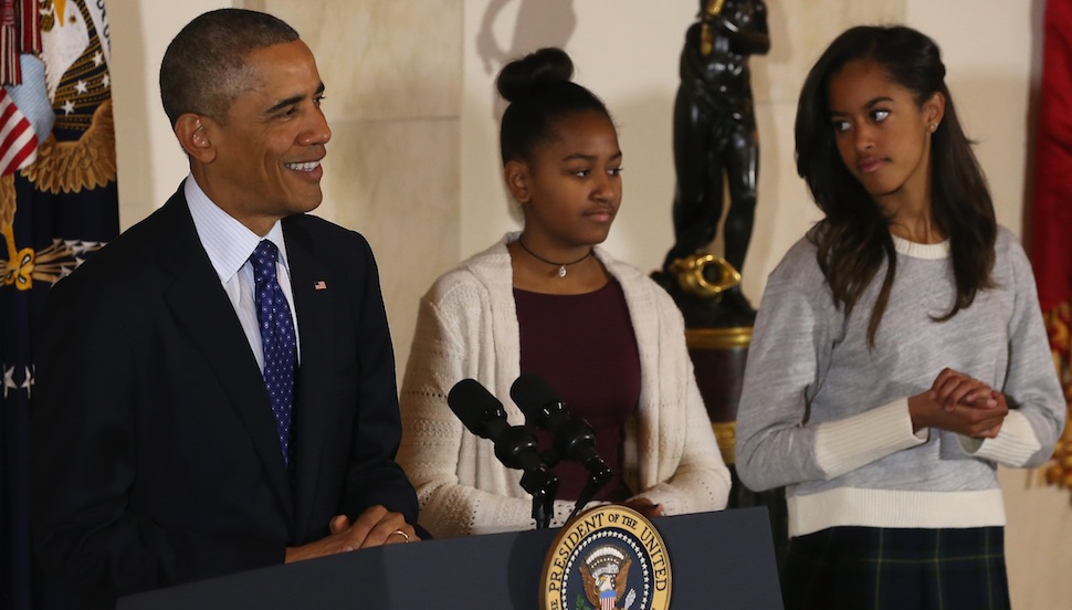 President Obama Pardons National Thanksgiving Turkey At Annual Ceremony <> on November 26, 2014 in Washington, DC.