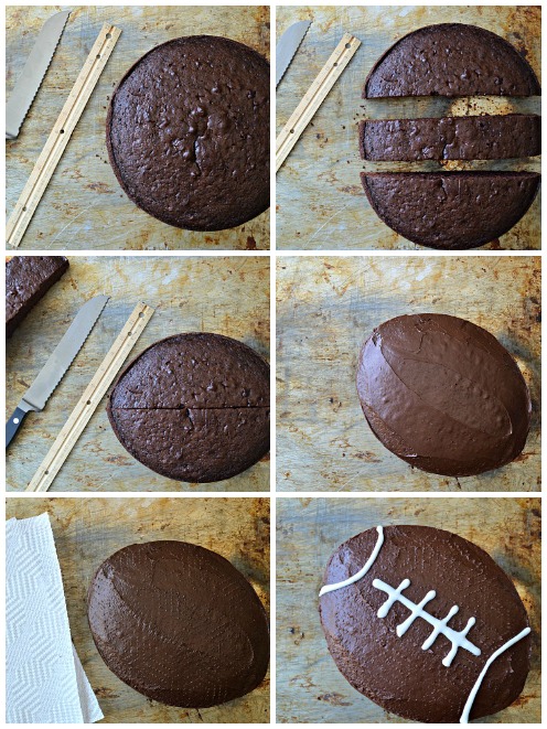 Easy to Make Chocolate Football Cake recipe