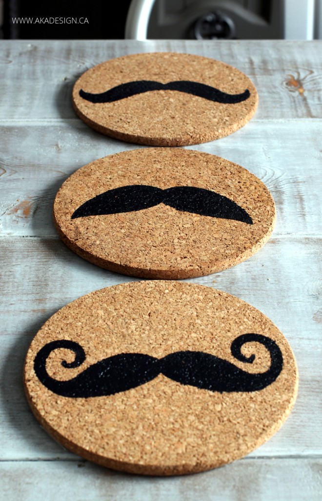 STENCILED-CORK-TRIVETS