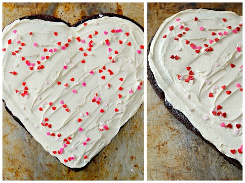 how to make a heart-shaped cake