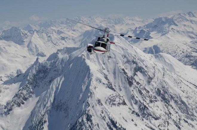 heli-skiing