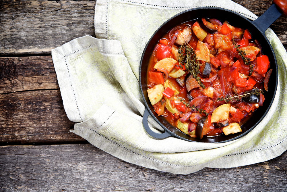 healthy vegetable ratatouille dinner