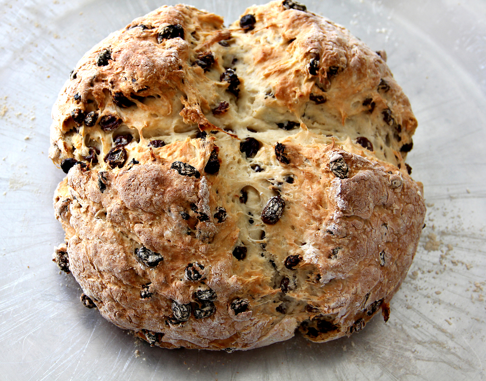 Irish Soda Bread with Raisins