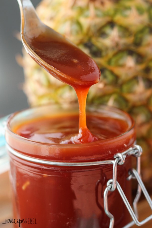 Pineapple-Brown-Sugar-Barbecue-Sauce-www.thereciperebel.com-2-610x915