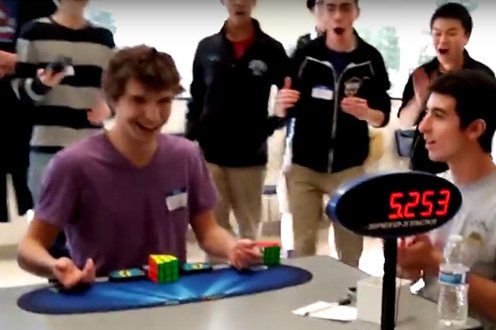 teen sets new rubiks cube record