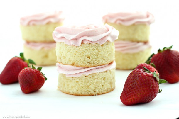 Mini-Vanilla-Layer-Cakes-with-Strawberry-Swiss-Meringue-Buttercream-www.thereciperebel.com-5-3-610x406