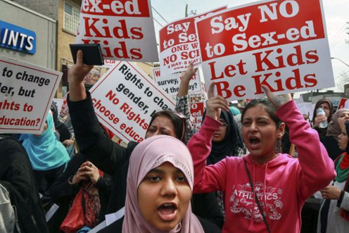 sex-ed protests in Ontario