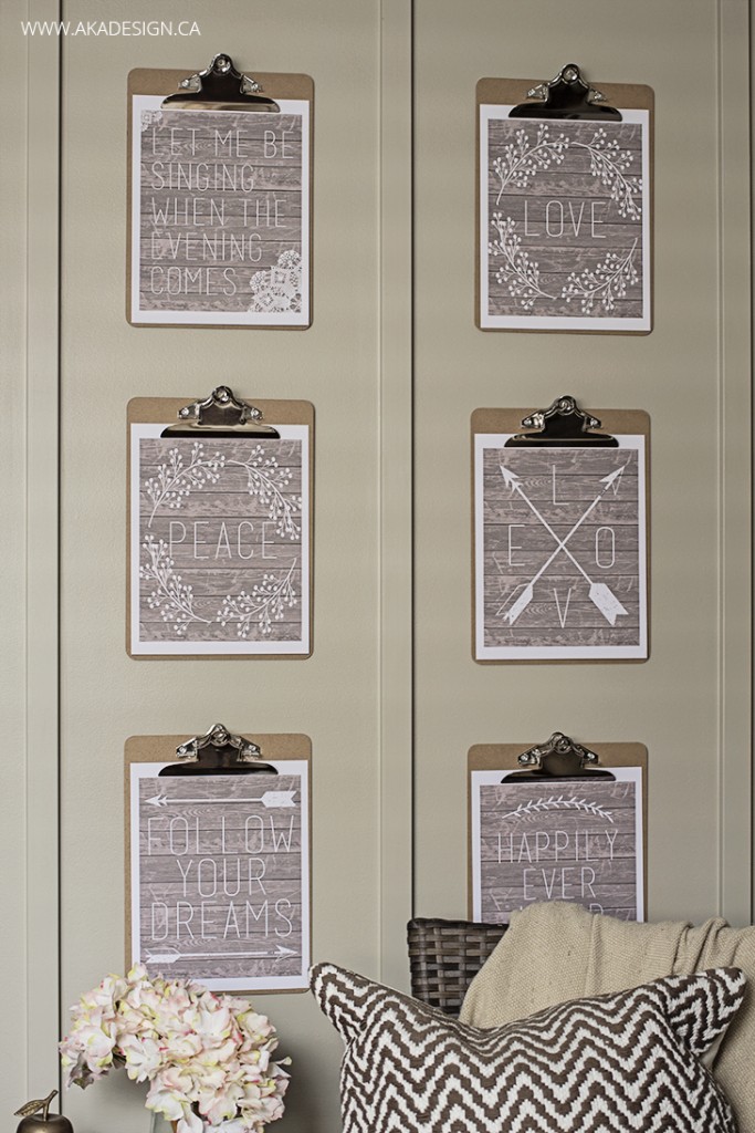 rustic-free-printables-on-clipboards
