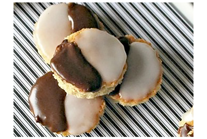 Mini Black and White Cookies