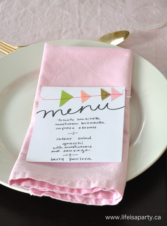 geometric-triangle-menu-card-dinner-party