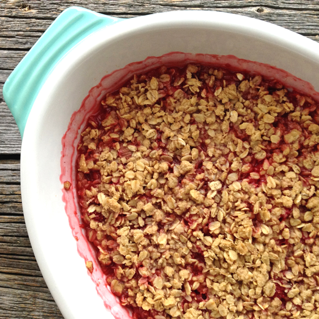 Strawberry-Rhubarb-Crisp