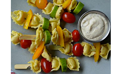 Tortellini Salad Skewers