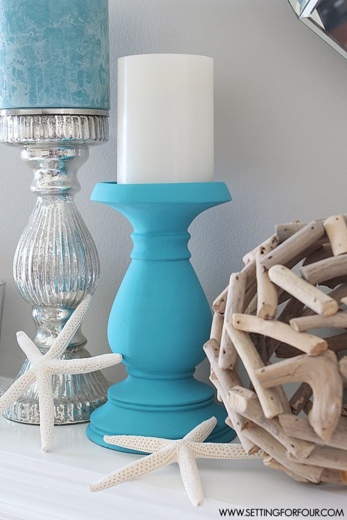 painted-chalky-finish-candle-holders
