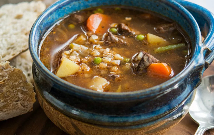 Beef, Vegetable, & Whole Buckwheat Soup