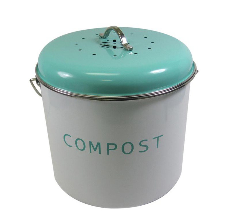 Blue-compost-bin