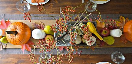 Thanksgiving table setting