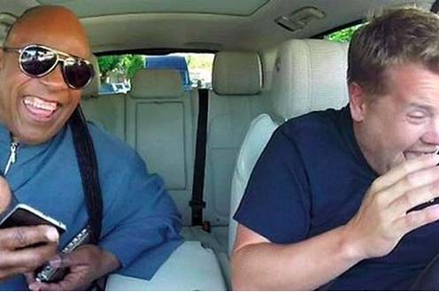 stevie wonder and james corden