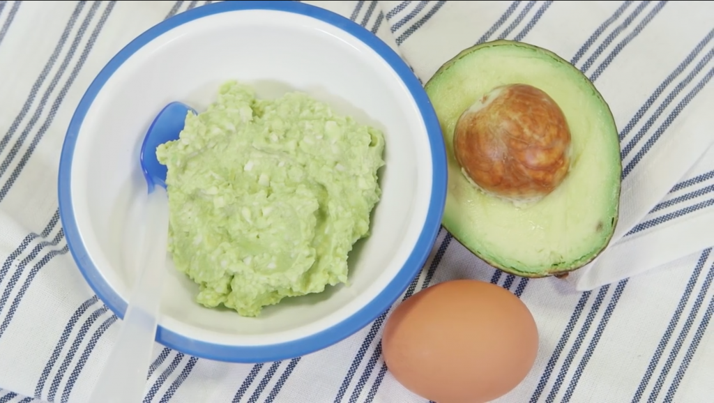 A super easy and healthy egg recipe for babies who are just starting to eat solids.