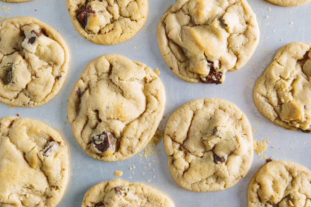 Ultimate chocolate chip cookie recipe, freshly baked chocolate chip cookies