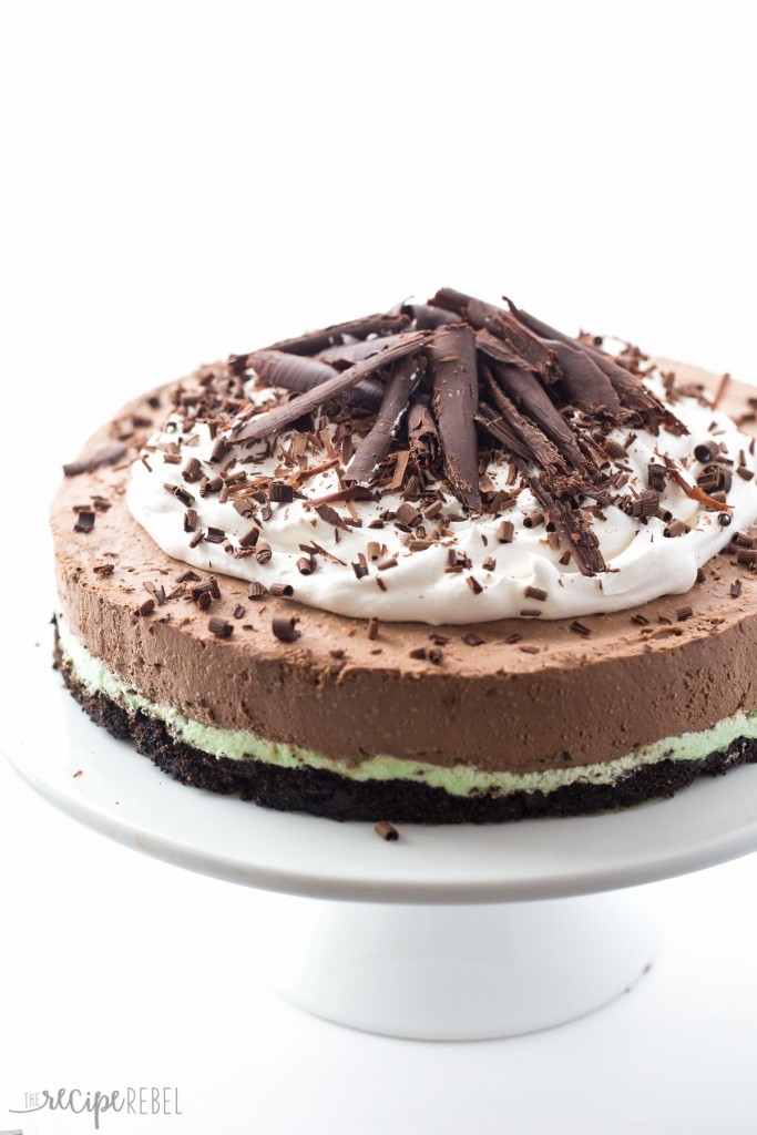 Almost-No-Bake-Mint-Chocolate-Cheesecake-www.thereciperebel.com-1-of-14