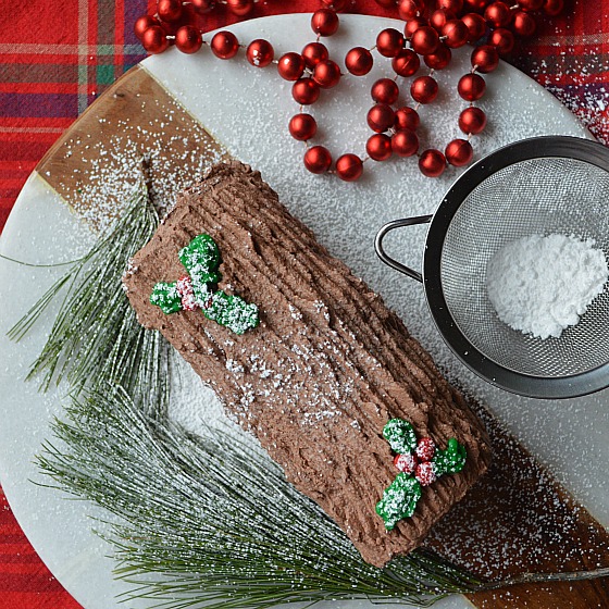 Mini No-Bake Yule Log - 560x560