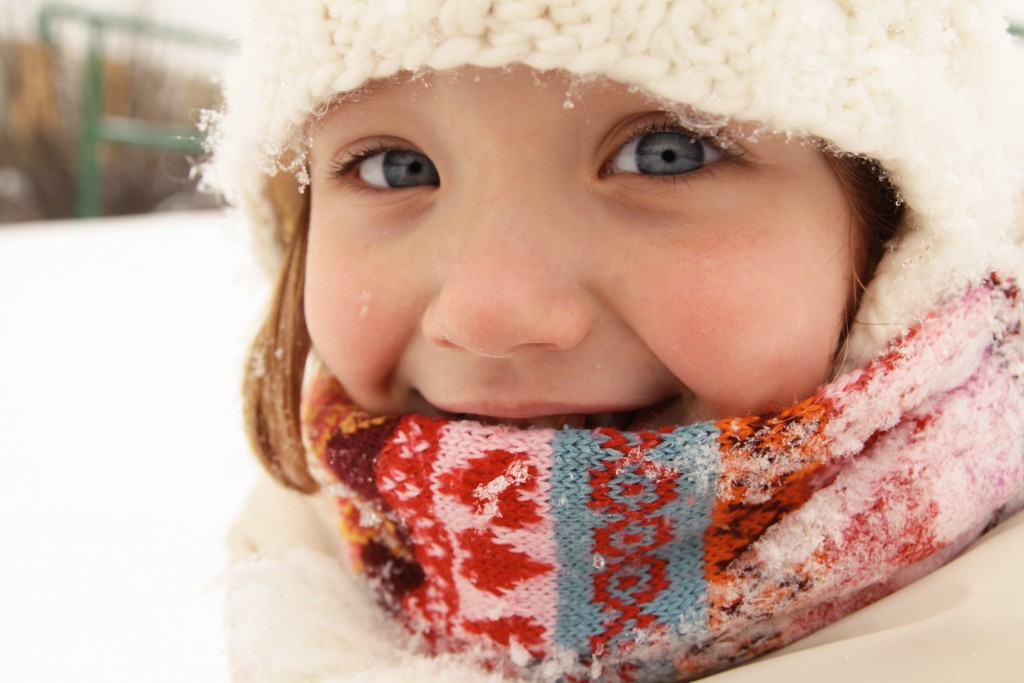 Winter portrait of a girl