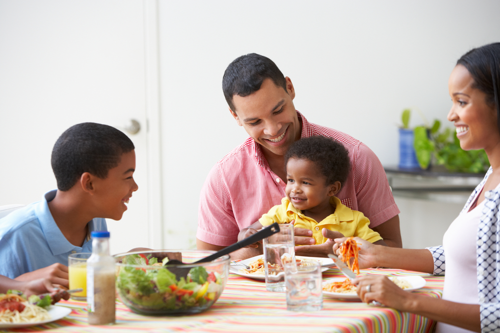 Family Eating Dinner Together