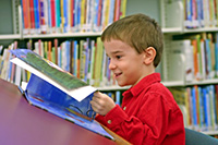 Littleboyinlibrary