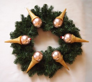 Ice Cream Cone Wreath Craft - SavvyMom