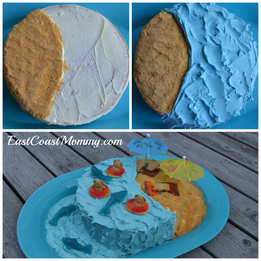 pool party cake tutorial