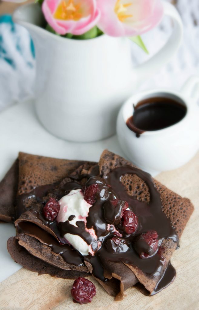 Chocolate Teff Crepes