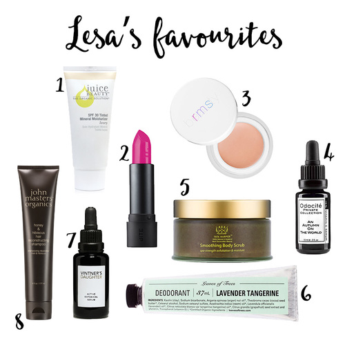 Lesah+Hannah+Favourite+Organic+Products