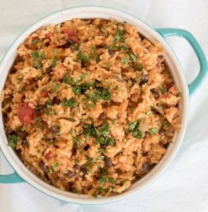 Chipotle Burrito Casserole | Make ahead vegetarian recipe