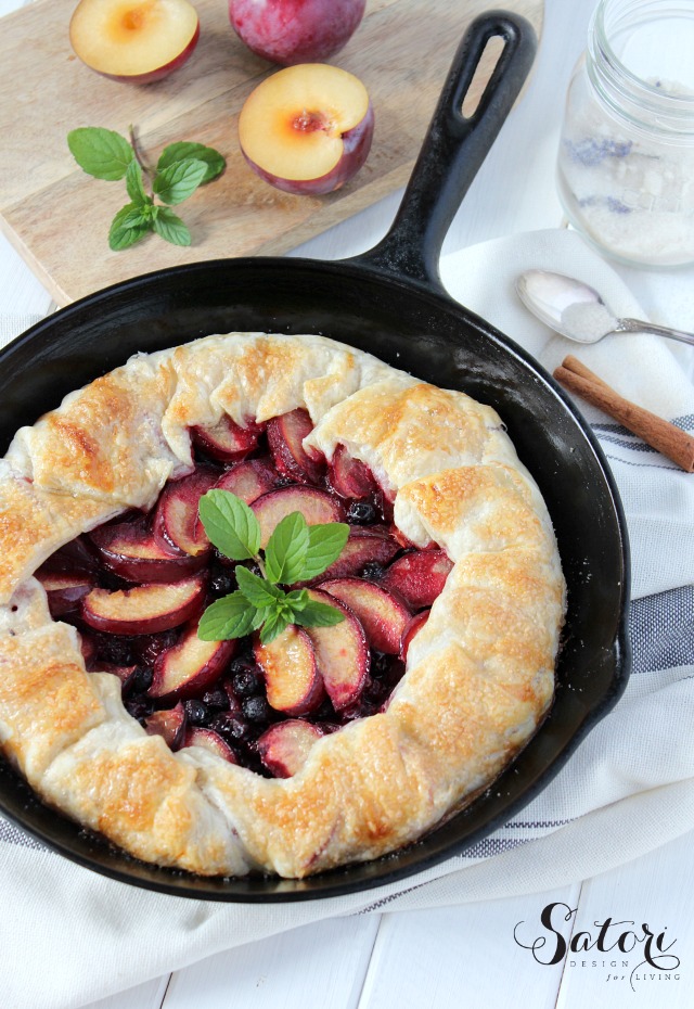 plum-saskatoon-berry-pie-b Plum & Saskatoon Berry Galette